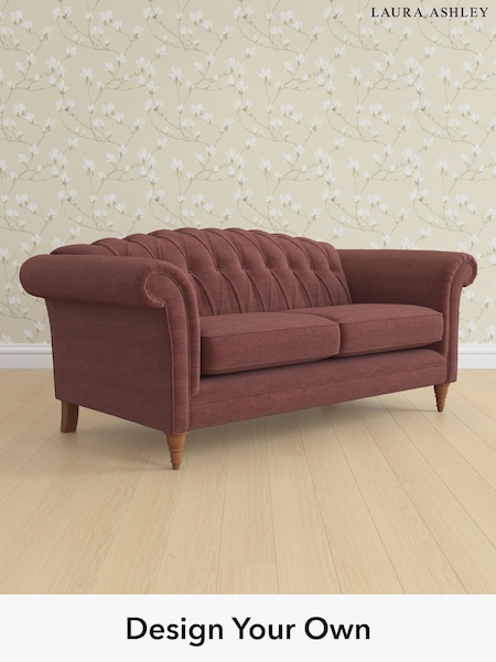 Edwin Chenille/Burgundy Red Gloucester Button Back By Laura Ashley (H40418) | £1,500