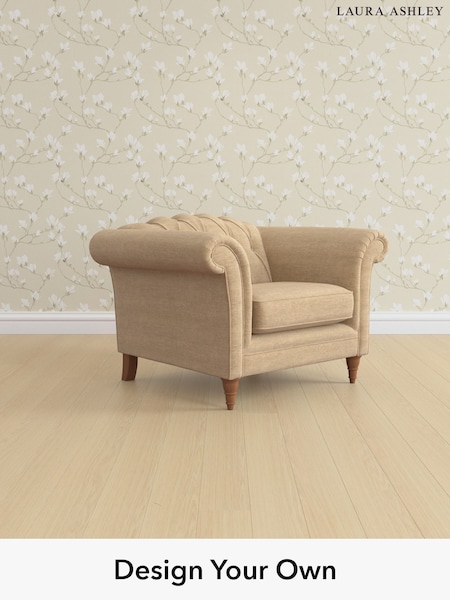 Edwin Chenille/Gold Natural Gloucester Button Back By Laura Ashley (H40419) | £1,000