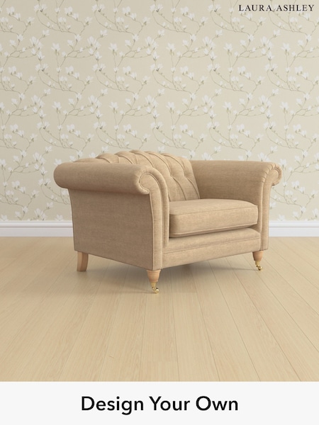 Edwin Chenille/Gold Natural Gloucester Button Back By Laura Ashley (H40419) | £1,100