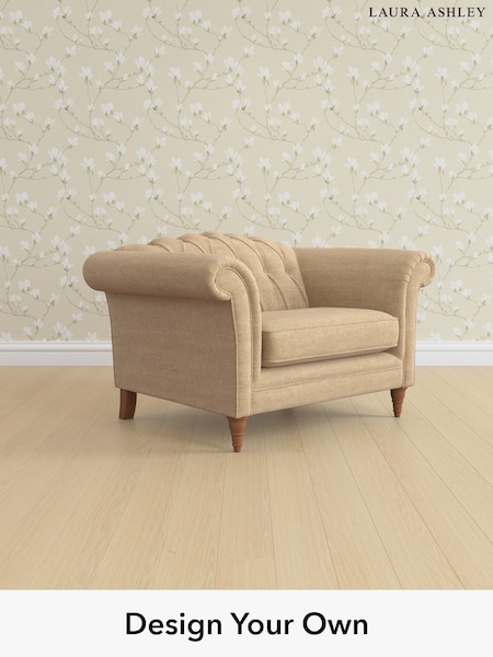 Edwin Chenille/Gold Natural Gloucester Button Back By Laura Ashley (H40419) | £1,100