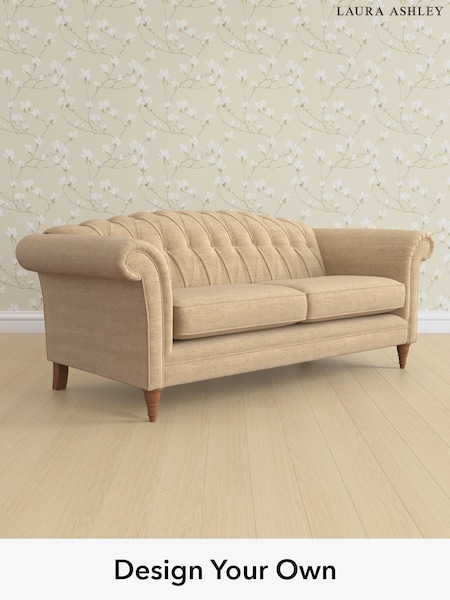 Edwin Chenille/Gold Natural Gloucester Button Back By Laura Ashley (H40419) | £1,600