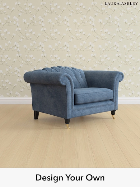 Edwin Chenille/Seaspray Blue Gloucester Button Back By Laura Ashley (H40431) | £1,100