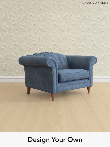 Edwin Chenille/Seaspray Blue Gloucester Button Back By Laura Ashley (H40431) | £1,100