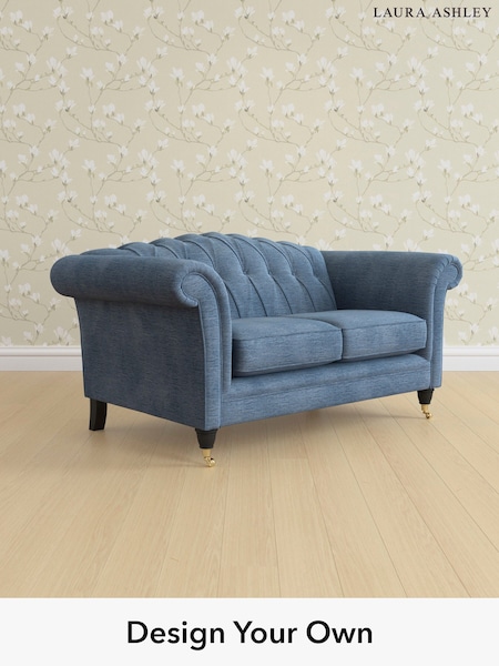 Edwin Chenille/Seaspray Blue Gloucester Button Back By Laura Ashley (H40431) | £1,300