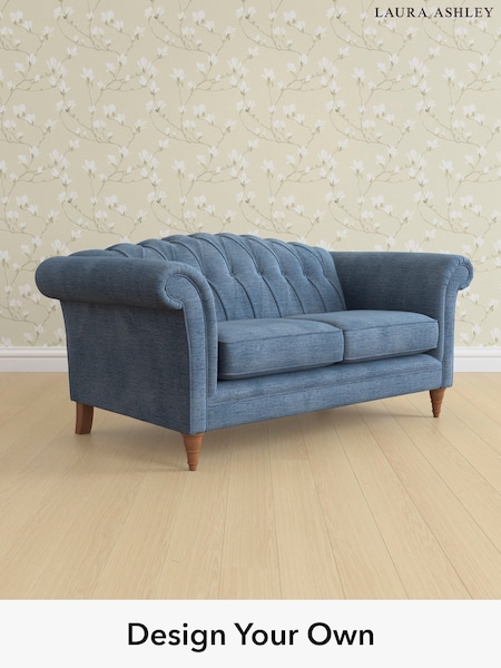Edwin Chenille/Seaspray Blue Gloucester Button Back By Laura Ashley (H40431) | £1,400