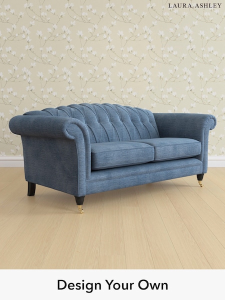 Edwin Chenille/Seaspray Blue Gloucester Button Back By Laura Ashley (H40431) | £1,500
