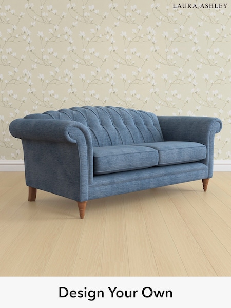 Edwin Chenille/Seaspray Blue Gloucester Button Back By Laura Ashley (H40431) | £1,500