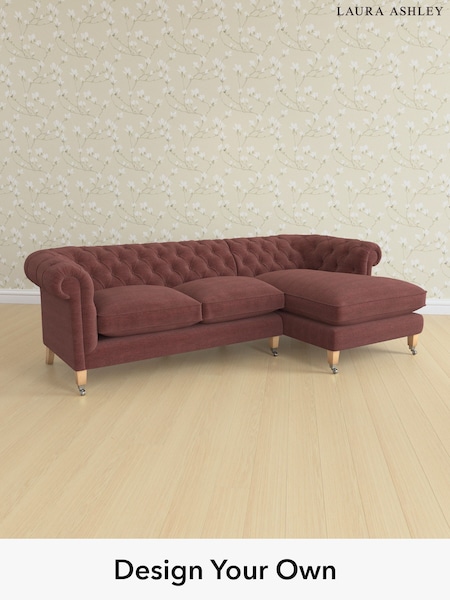 Edwin Chenille/Burgundy Red Penarth By Laura Ashley (H40445) | £2,675