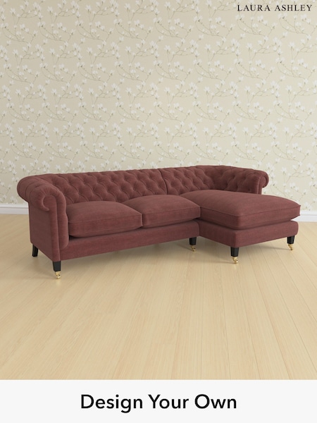 Edwin Chenille/Burgundy Red Penarth By Laura Ashley (H40445) | £2,675