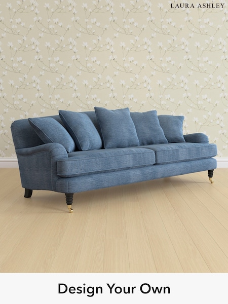 Edwin Chenille/Seaspray Blue Lynden Scatter Back By Laura Ashley (H40459) | £1,650