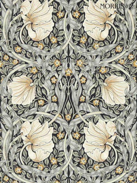 Morris & Co Pimpernel Ink Sage Pimpernel Morris  Friends 10M Wallpaper (H40480) | £132