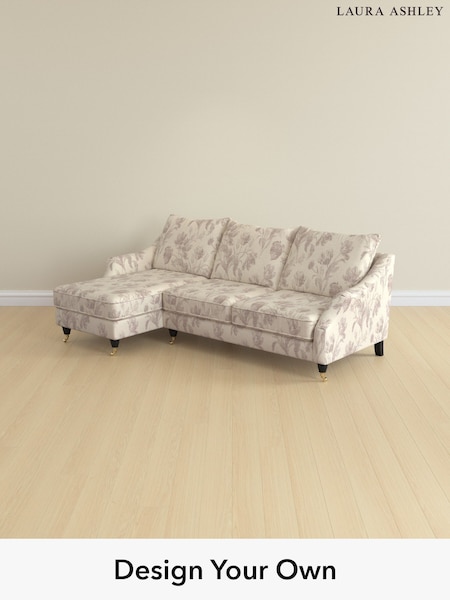 Gosford Weave/Dusky Plum Purple Beverley By Laura Ashley (H40501) | £2,175