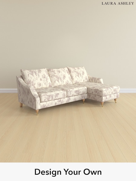 Gosford Weave/Dusky Plum Purple Beverley By Laura Ashley (H40501) | £2,175