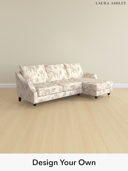 Gosford Weave/Dusky Plum Purple Beverley By Laura Ashley (H40501) | £2,175
