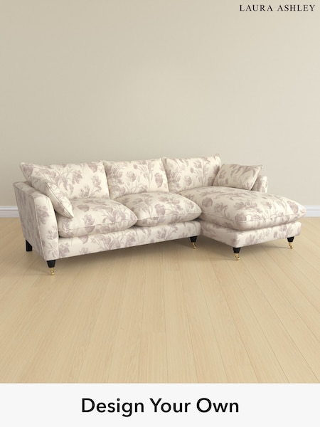 Gosford Weave/Dusky Plum Purple Casterton By Laura Ashley (H40503) | £2,175