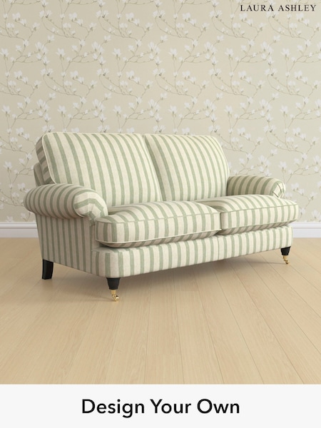 Kinsham Stripe/Hedgerow Green Beaumaris By Laura Ashley (H40521) | £1,325