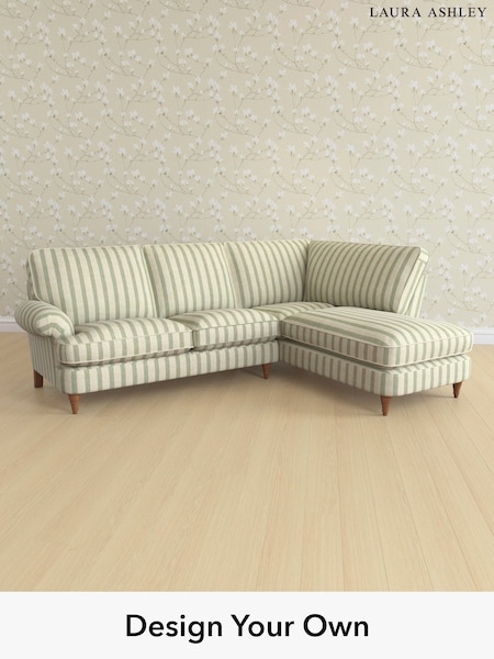 Kinsham Stripe/Hedgerow Green Beaumaris By Laura Ashley (H40521) | £2,350