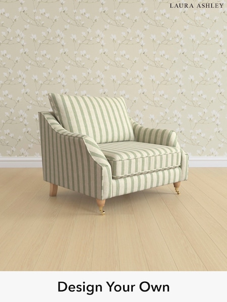 Kinsham Stripe/Hedgerow Green Beverley By Laura Ashley (H40523) | £1,000