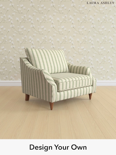 Kinsham Stripe/Hedgerow Green Beverley By Laura Ashley (H40523) | £1,000