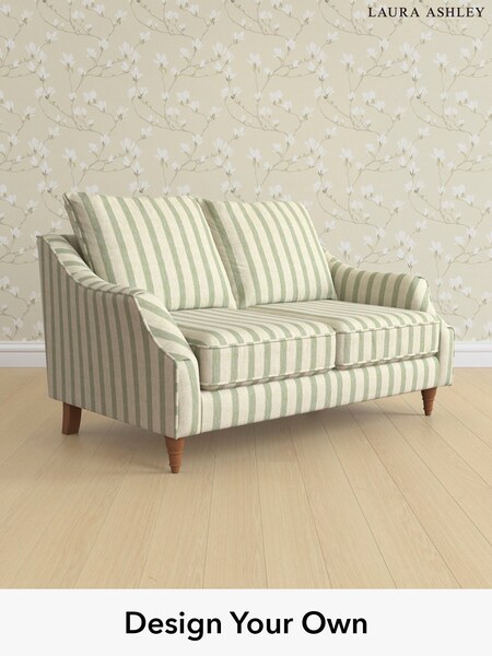 Kinsham Stripe/Hedgerow Green Beverley By Laura Ashley (H40523) | £1,225
