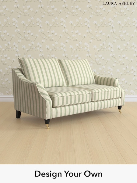 Kinsham Stripe/Hedgerow Green Beverley By Laura Ashley (H40523) | £1,325