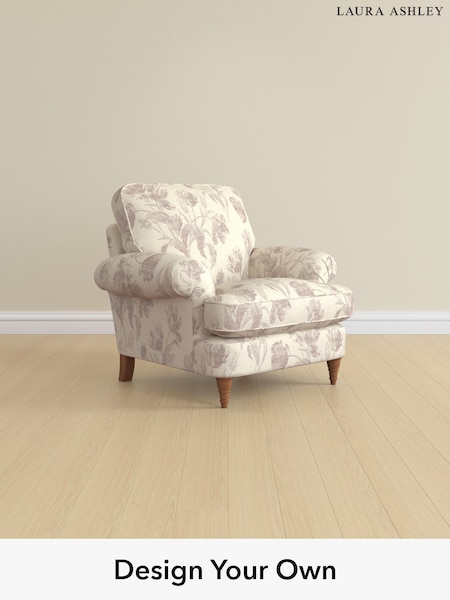 Gosford Weave/Dusky Plum Purple Beaumaris By Laura Ashley (H40526) | £900
