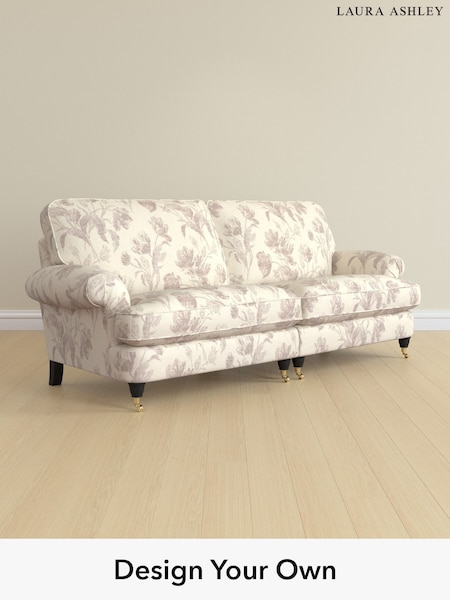 Gosford Weave/Dusky Plum Purple Beaumaris By Laura Ashley (H40526) | £1,525