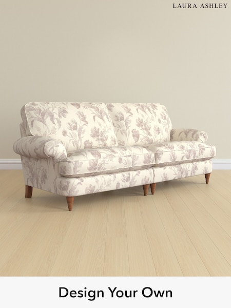 Gosford Weave/Dusky Plum Purple Beaumaris By Laura Ashley (H40526) | £1,525