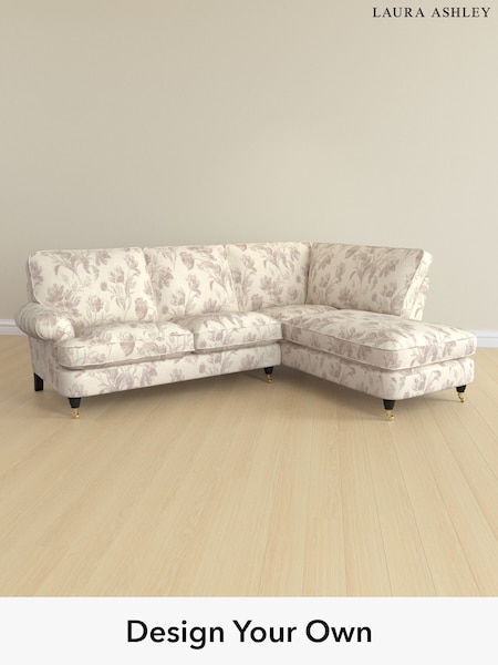 Gosford Weave/Dusky Plum Purple Beaumaris By Laura Ashley (H40526) | £2,350