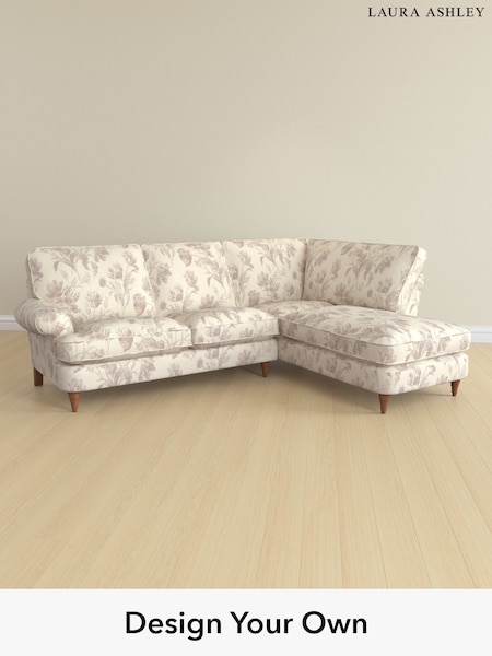 Gosford Weave/Dusky Plum Purple Beaumaris By Laura Ashley (H40526) | £2,350