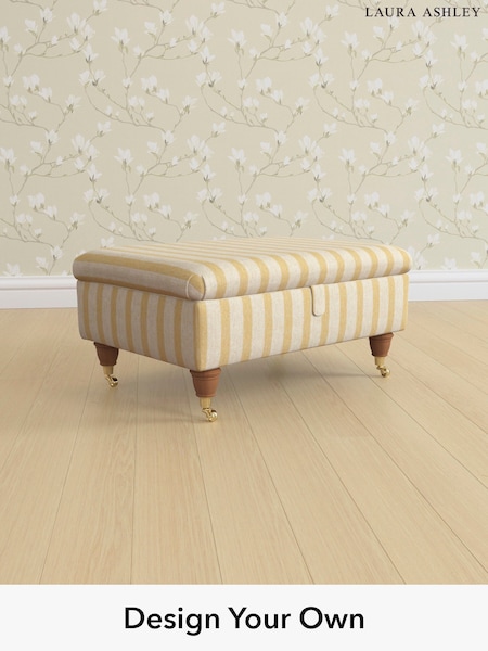 Kinsham Stripe/Ochre Yellow Beaumaris By Laura Ashley (H40529) | £525