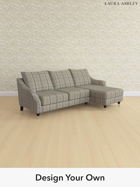 Longstowe Check/French Grey Beverley By Laura Ashley (H40534) | £2,375