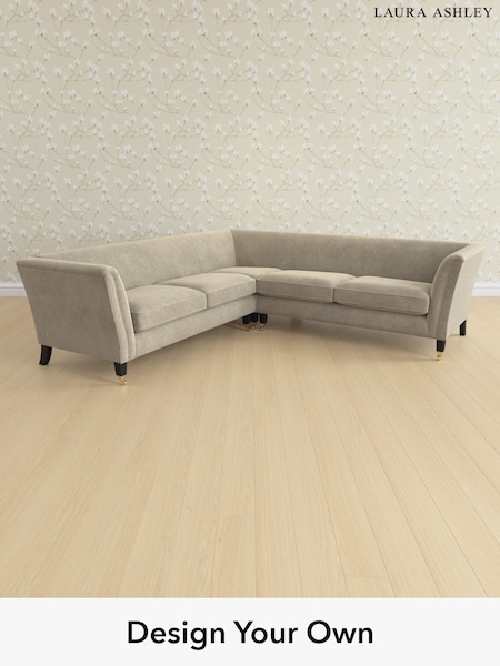 Lundar Chenille/Truffle Natural Chatsworth By Laura Ashley (H40539) | £2,725