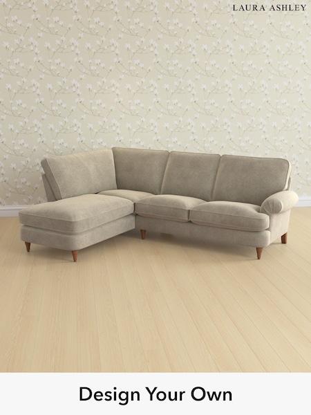 Lundar Chenille/Truffle Natural Beaumaris By Laura Ashley (H40540) | £2,350
