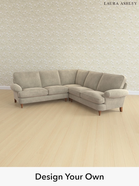 Lundar Chenille/Truffle Natural Beaumaris By Laura Ashley (H40540) | £2,800