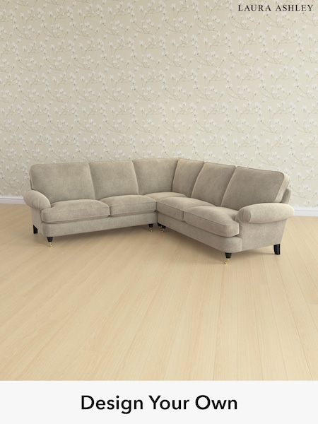 Lundar Chenille/Truffle Natural Beaumaris By Laura Ashley (H40540) | £2,800