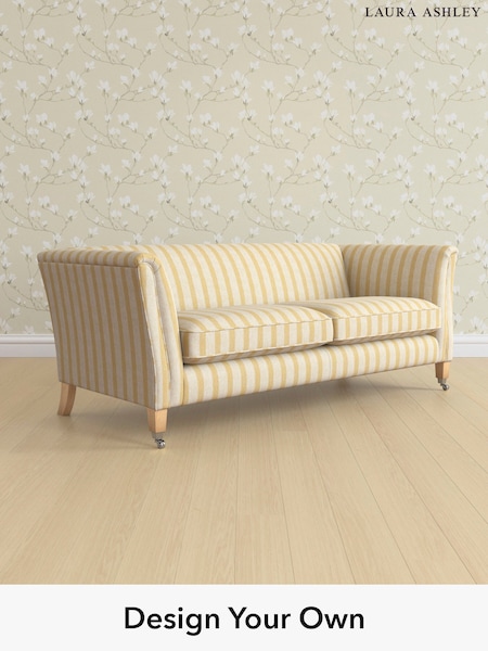 Kinsham Stripe/Ochre Yellow Chatsworth By Laura Ashley (H40553) | £1,375