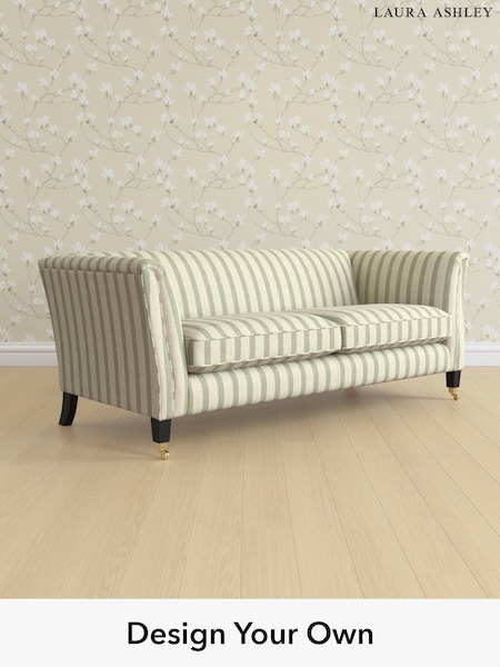 Kinsham Stripe/Hedgerow Green Chatsworth By Laura Ashley (H40555) | £1,375