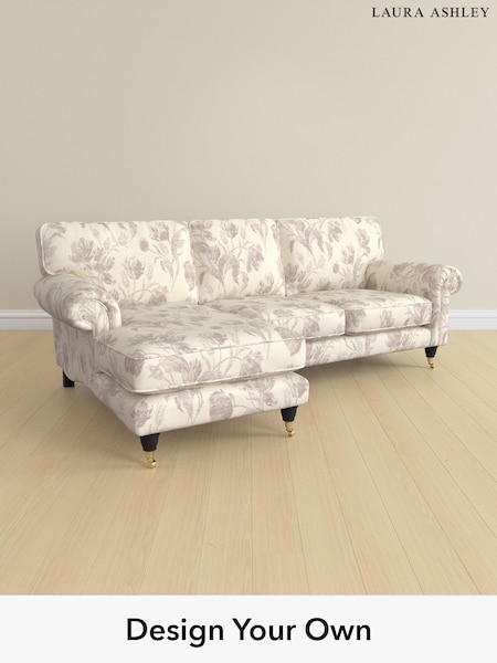 Gosford Weave/Dusky Plum Purple Kingston By Laura Ashley (H40556) | £2,125