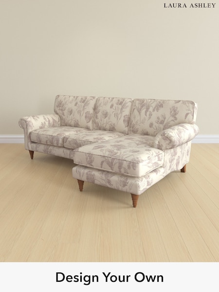 Gosford Weave/Dusky Plum Purple Kingston By Laura Ashley (H40556) | £2,125