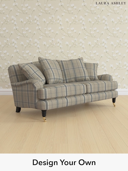 Longstowe Check/French Grey Lynden Scatter Back By Laura Ashley (H40596) | £1,525