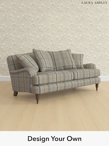 Longstowe Check/French Grey Lynden Scatter Back By Laura Ashley (H40596) | £1,525