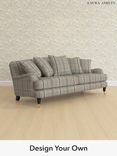 Longstowe Check/French Grey Lynden Scatter Back By Laura Ashley (H40596) | £1,625