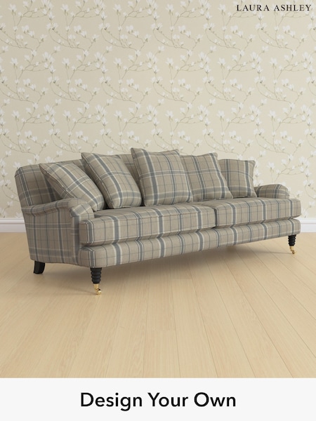 Longstowe Check/French Grey Lynden Scatter Back By Laura Ashley (H40596) | £1,725