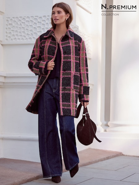 Bright Check N.Premium Dolly Coat (H40599) | £128