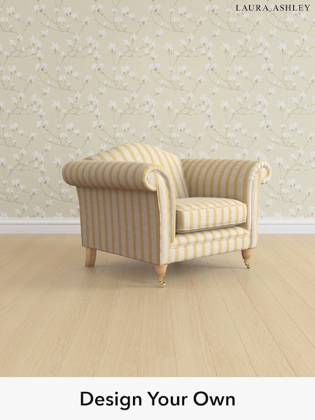 Kinsham Stripe/Ochre Yellow Gloucester By Laura Ashley (H40601) | £850