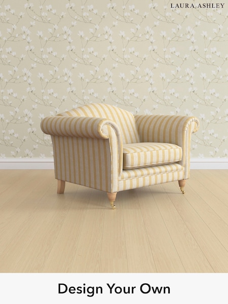 Kinsham Stripe/Ochre Yellow Gloucester By Laura Ashley (H40601) | £950