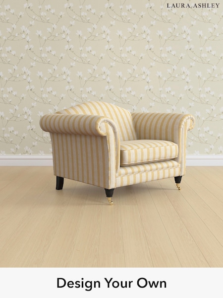 Kinsham Stripe/Ochre Yellow Gloucester By Laura Ashley (H40601) | £950