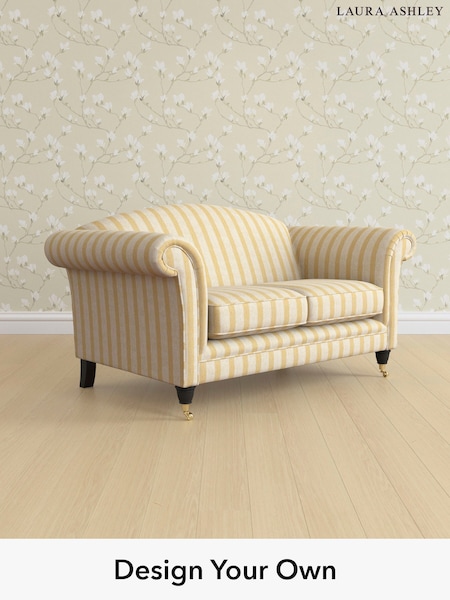 Kinsham Stripe/Ochre Yellow Gloucester By Laura Ashley (H40601) | £1,225
