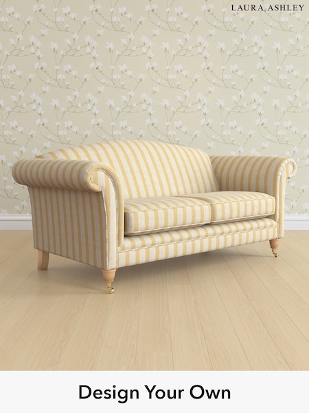 Kinsham Stripe/Ochre Yellow Gloucester By Laura Ashley (H40601) | £1,325